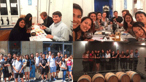 Groups of student in our french cultural activities program