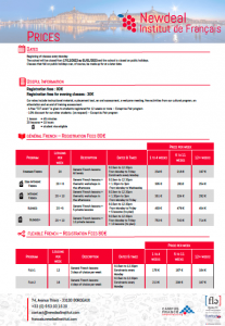 price school of french in Bordeaux 2022